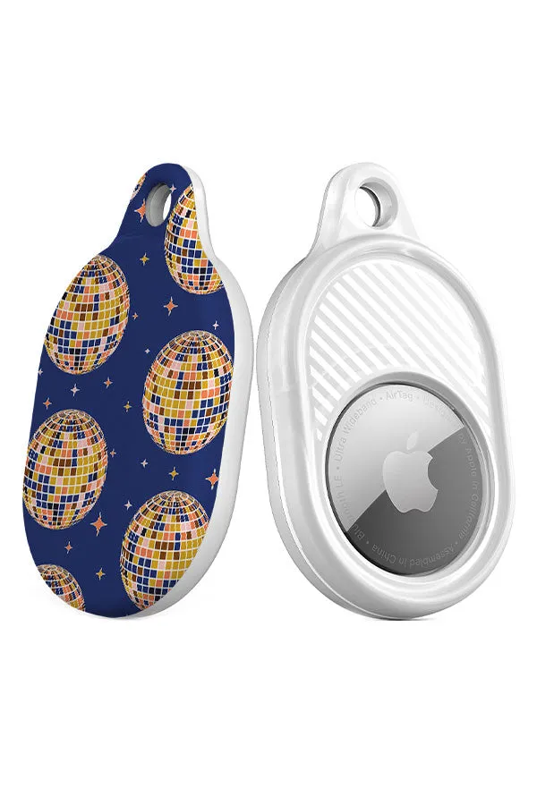 70s Disco Ball By Hannah Maria AirTag Case (Blue)