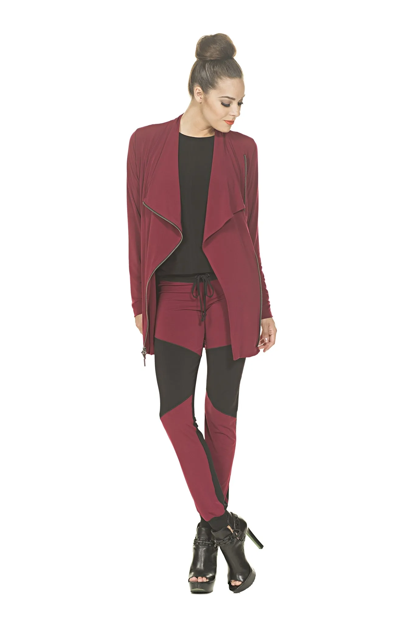 Asymmetric DBL Layered Zip Jacket
