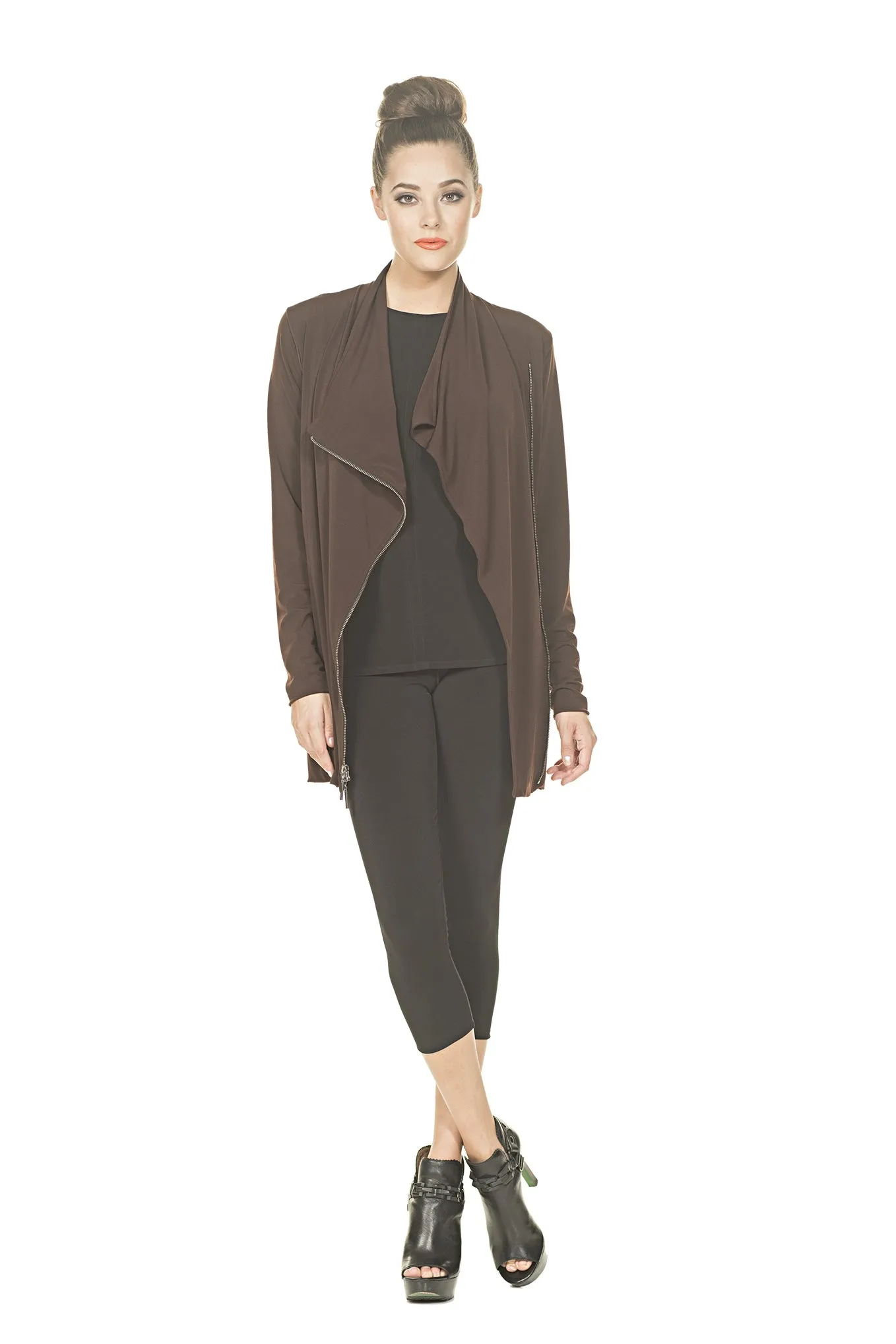 Asymmetric DBL Layered Zip Jacket