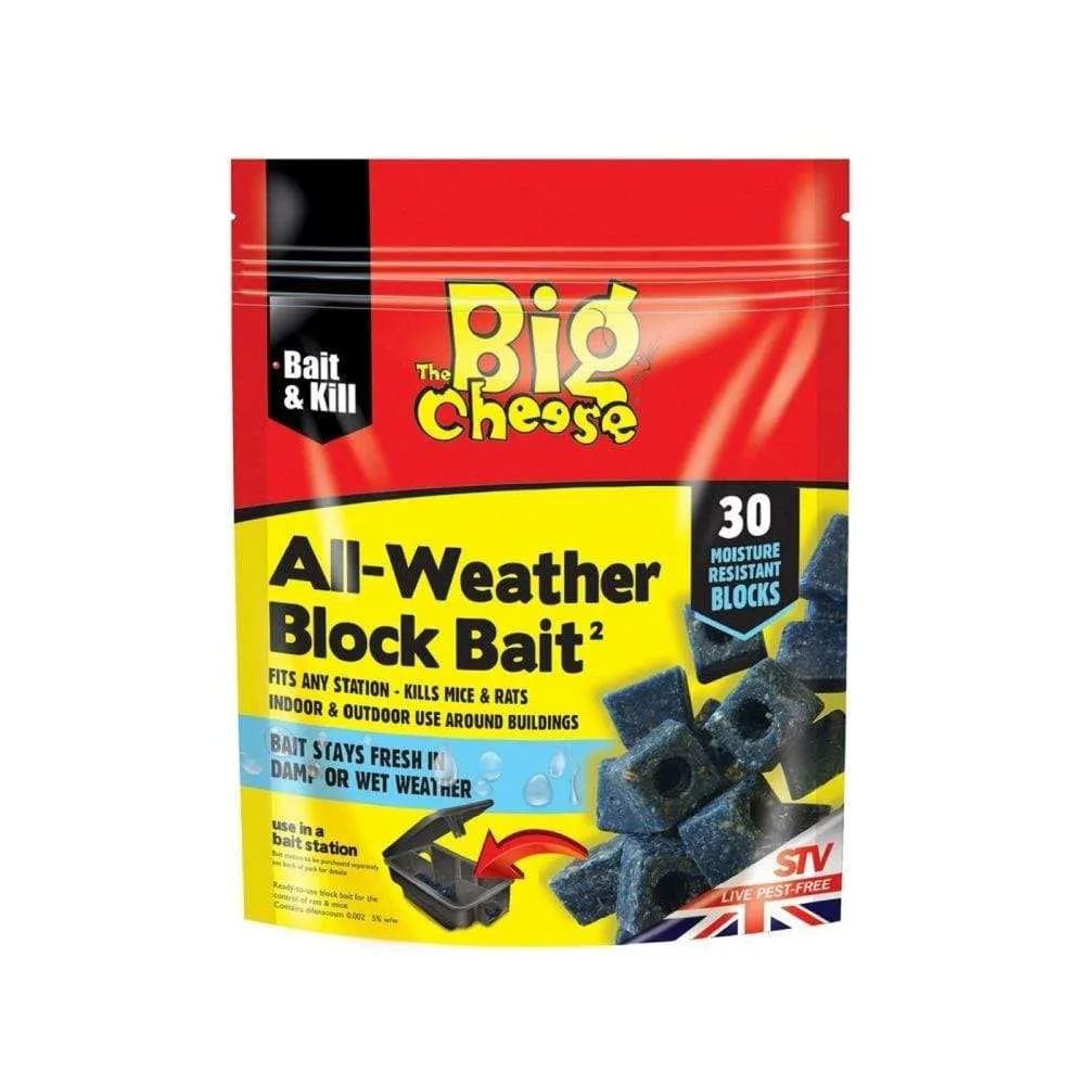 BIG CHEESE ALL-WEATHER BLOCK BAIT 30 BLOCKS