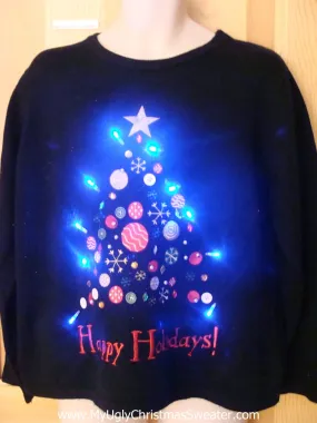 Bling Tree Light Up Christmas Sweater
