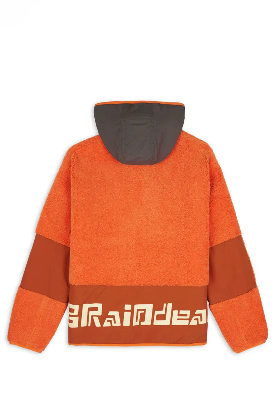 BRAIN DEAD LEVELS SHERPA FULL ZIP JACKET ORANGE