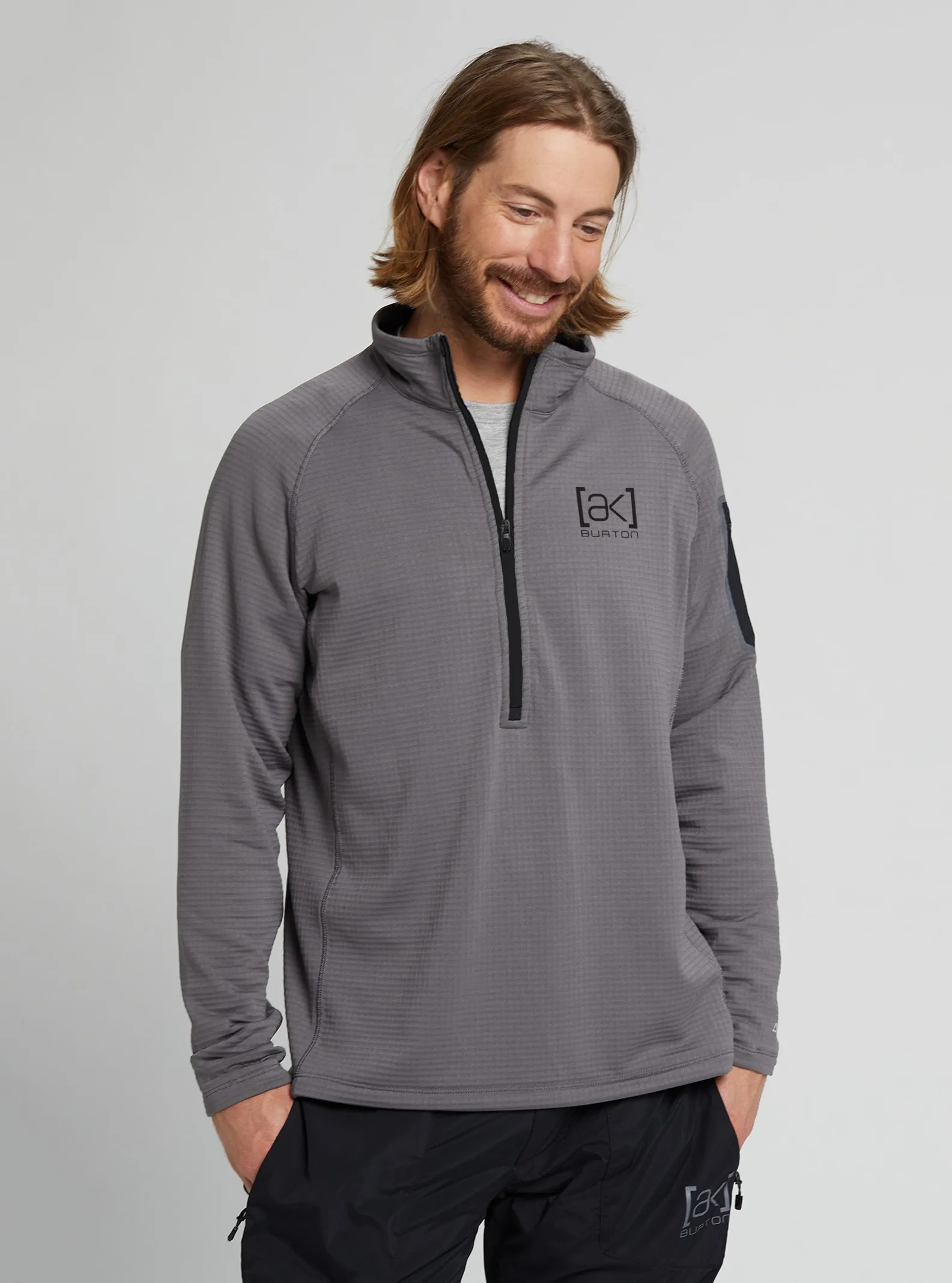 Burton AK Helium Grid 1/2 Zip Fleece