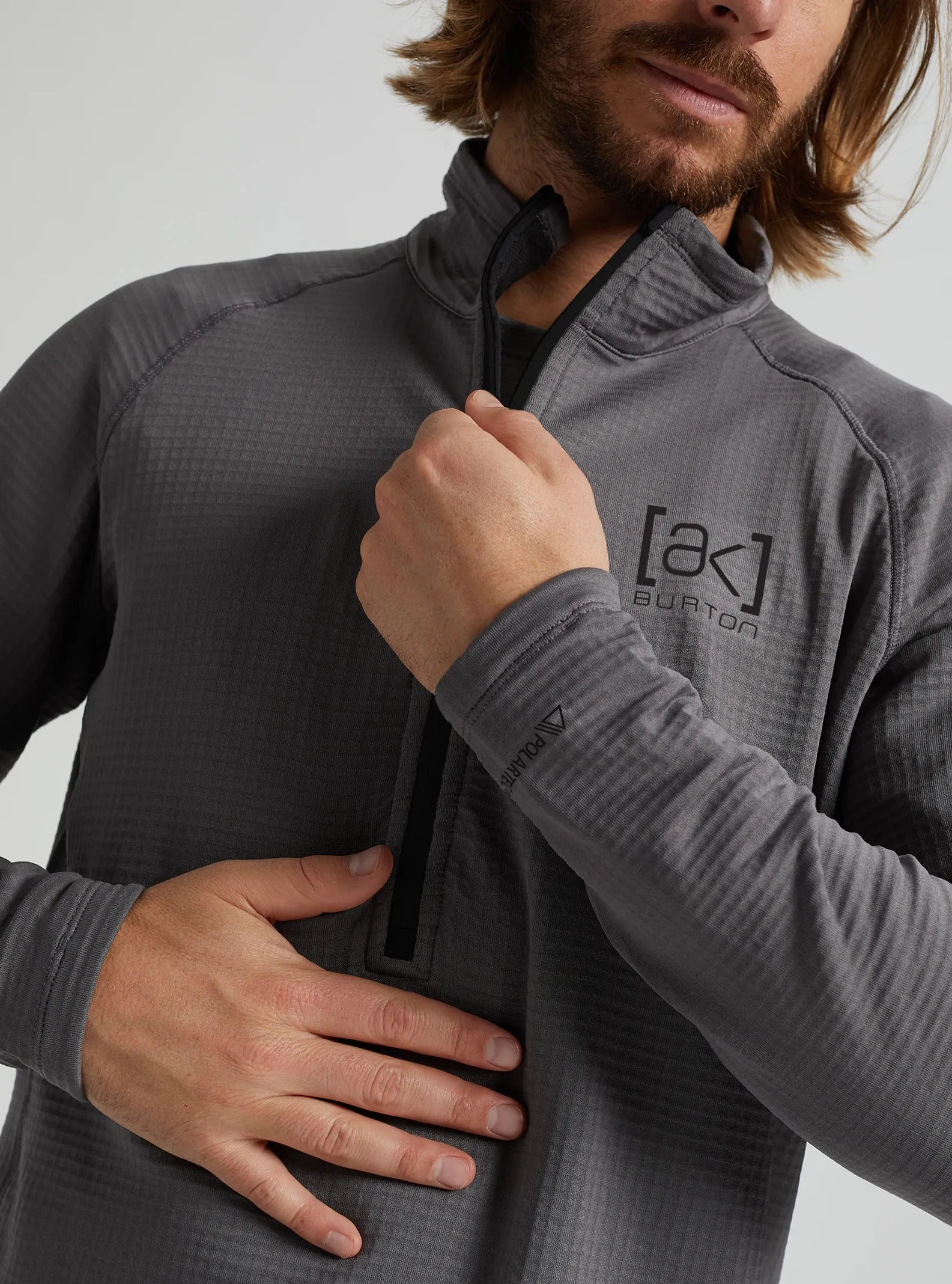 Burton AK Helium Grid 1/2 Zip Fleece