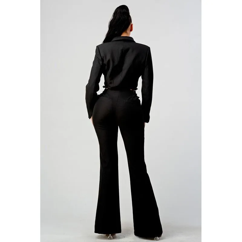 BUSINESS CASUAL BLAZER AND PANTS SET
