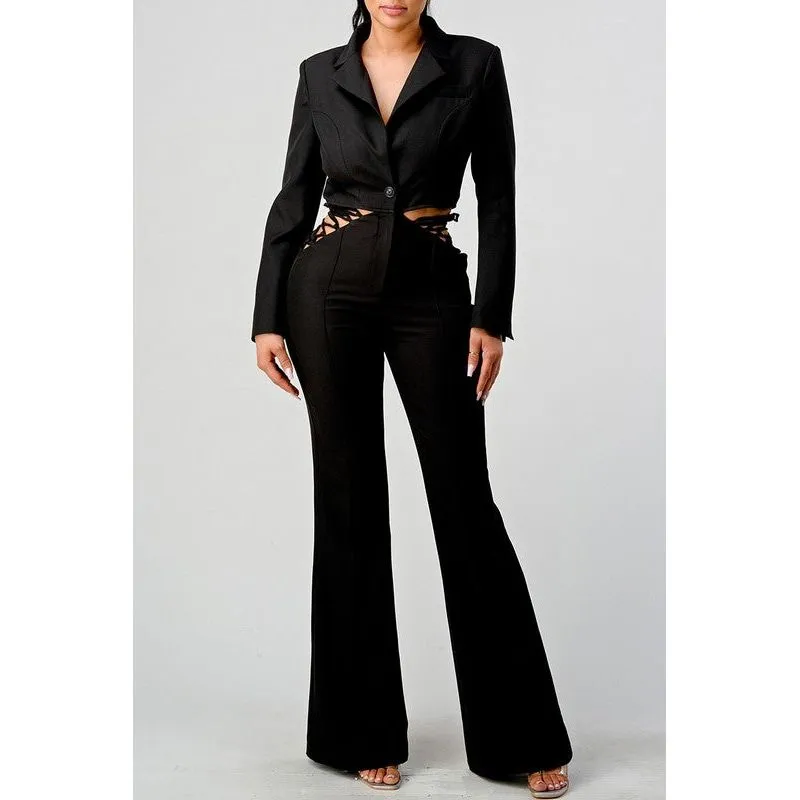 BUSINESS CASUAL BLAZER AND PANTS SET