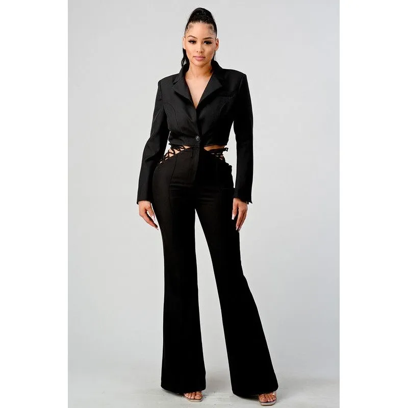 BUSINESS CASUAL BLAZER AND PANTS SET