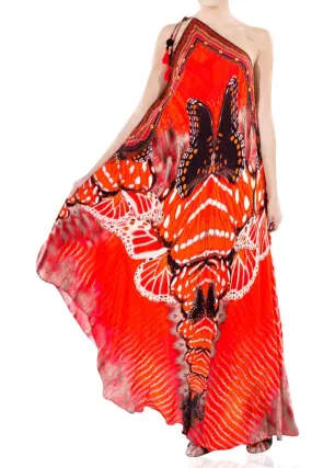 Butterfly Print Long Dress