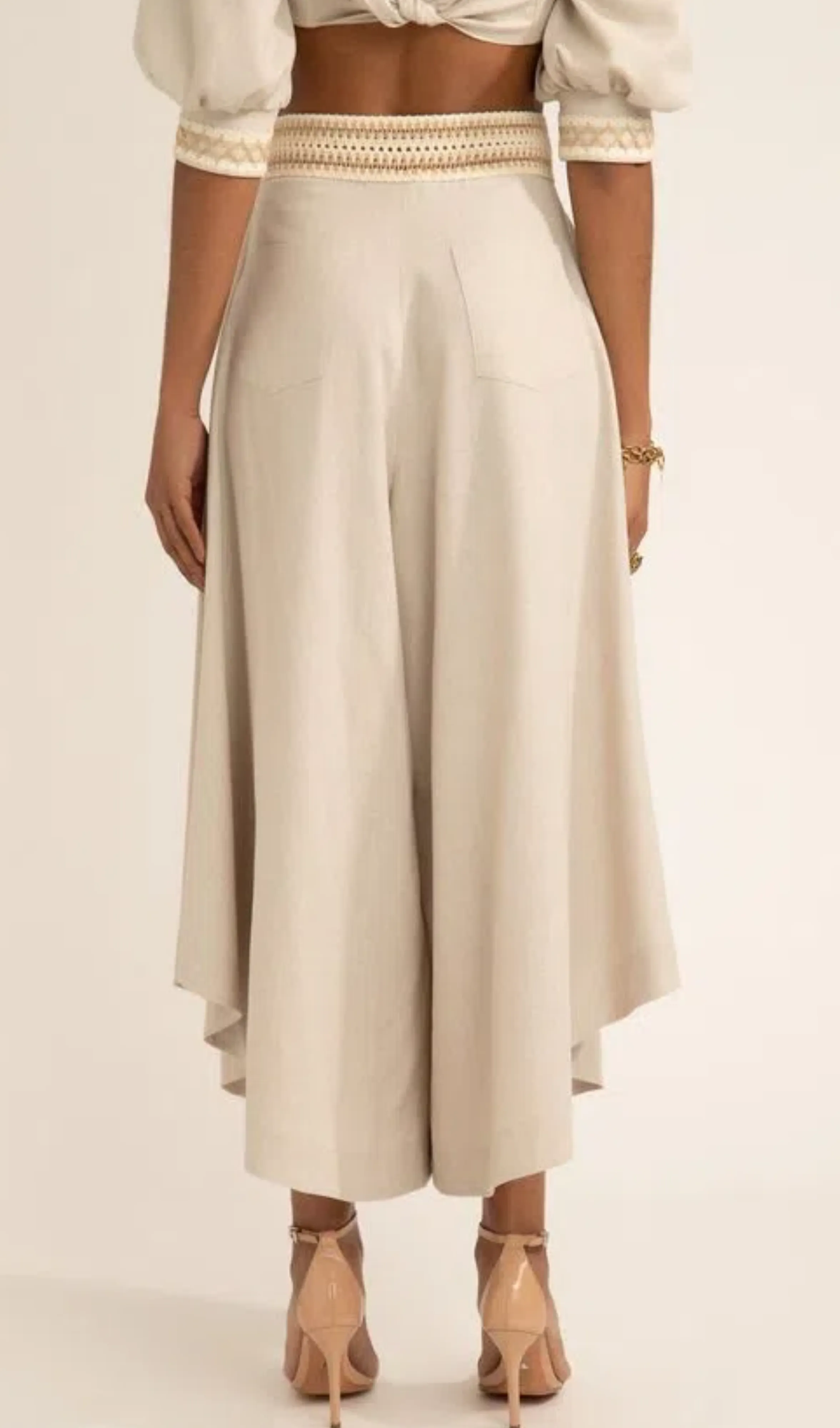 Calça Ampla Desert Natural Patbo