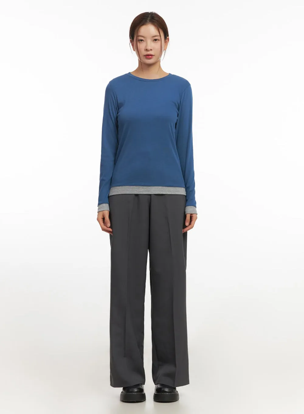 Cozy Layered Long-Sleeve Top IM524