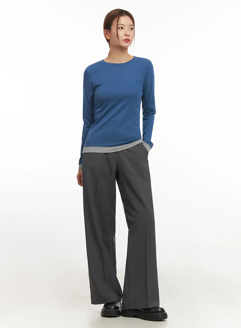 Cozy Layered Long-Sleeve Top IM524