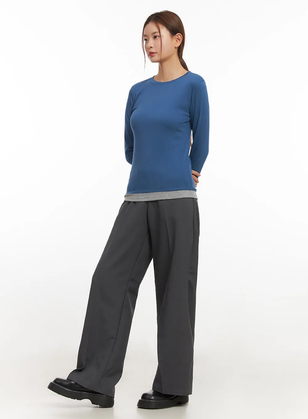 Cozy Layered Long-Sleeve Top IM524