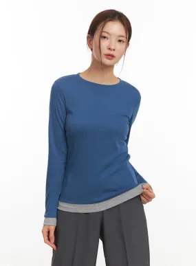 Cozy Layered Long-Sleeve Top IM524