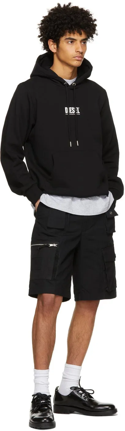 Diesel Black Short P-Cyan Cargo Shorts