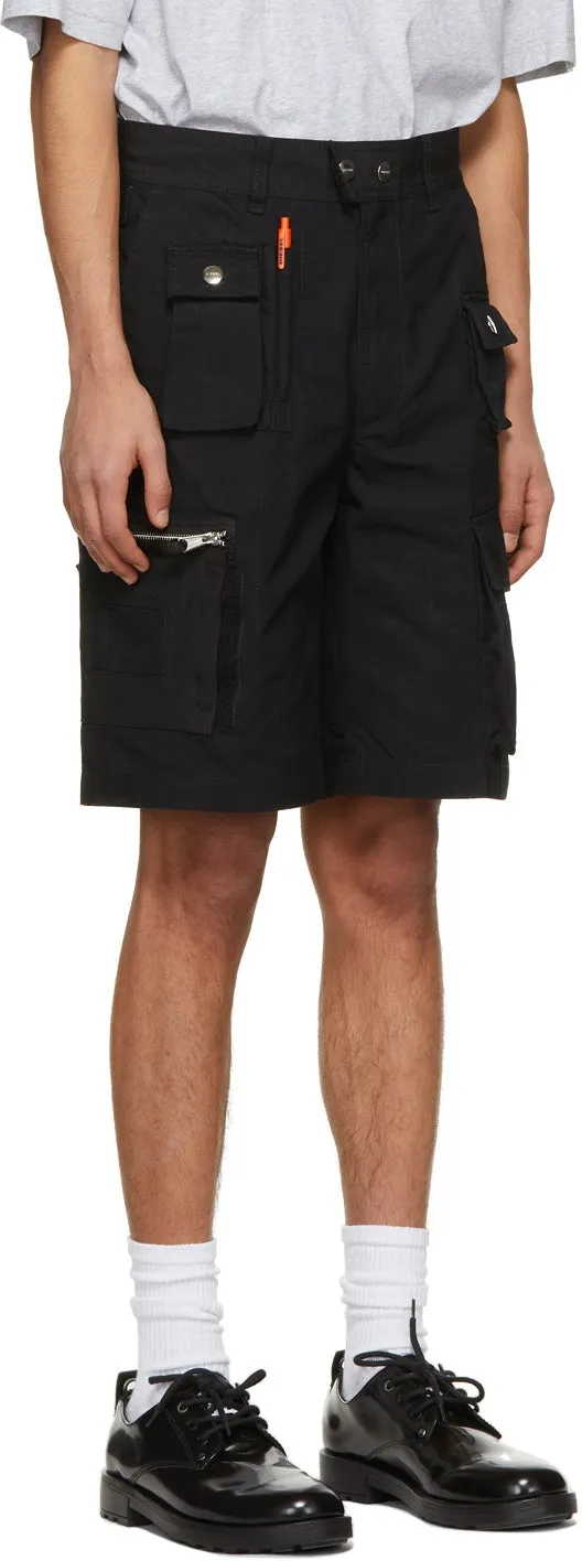 Diesel Black Short P-Cyan Cargo Shorts