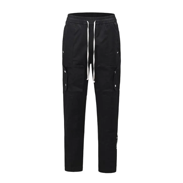 Drawstring Casual Cargo Hip Hop Pants