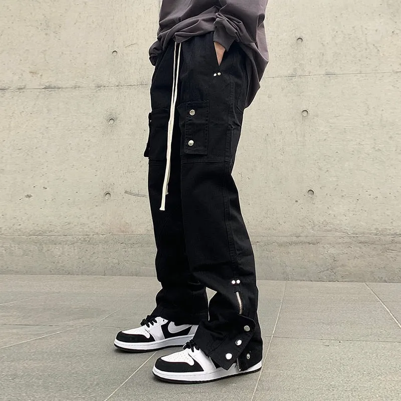 Drawstring Casual Cargo Hip Hop Pants