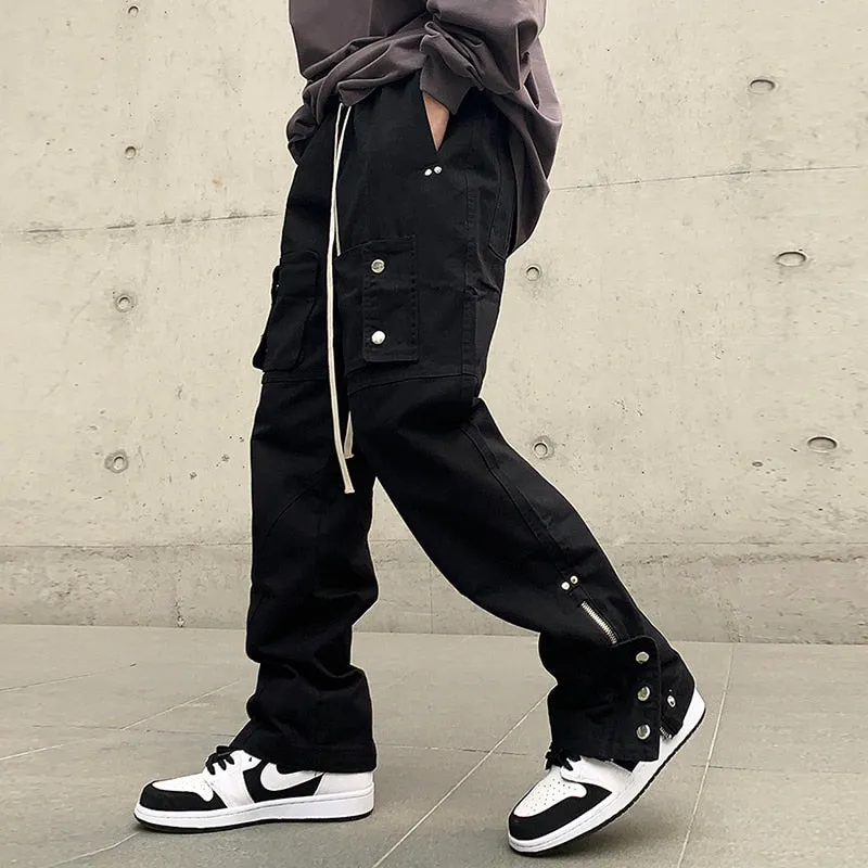 Drawstring Casual Cargo Hip Hop Pants