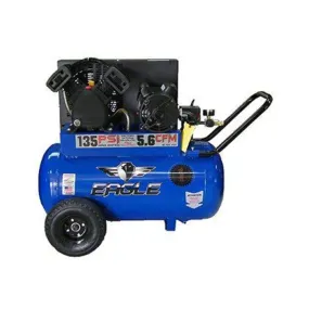 Eagle P3120H1 3 HP Portable Horizontal Electric Air Compressor | 20-Gallon Tank | High Efficiency, Durability, and Easy Mobility for Professionals