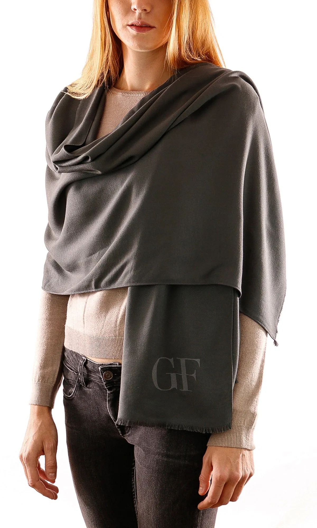 Gianfranco Ferre Grey Pashmina Scarf