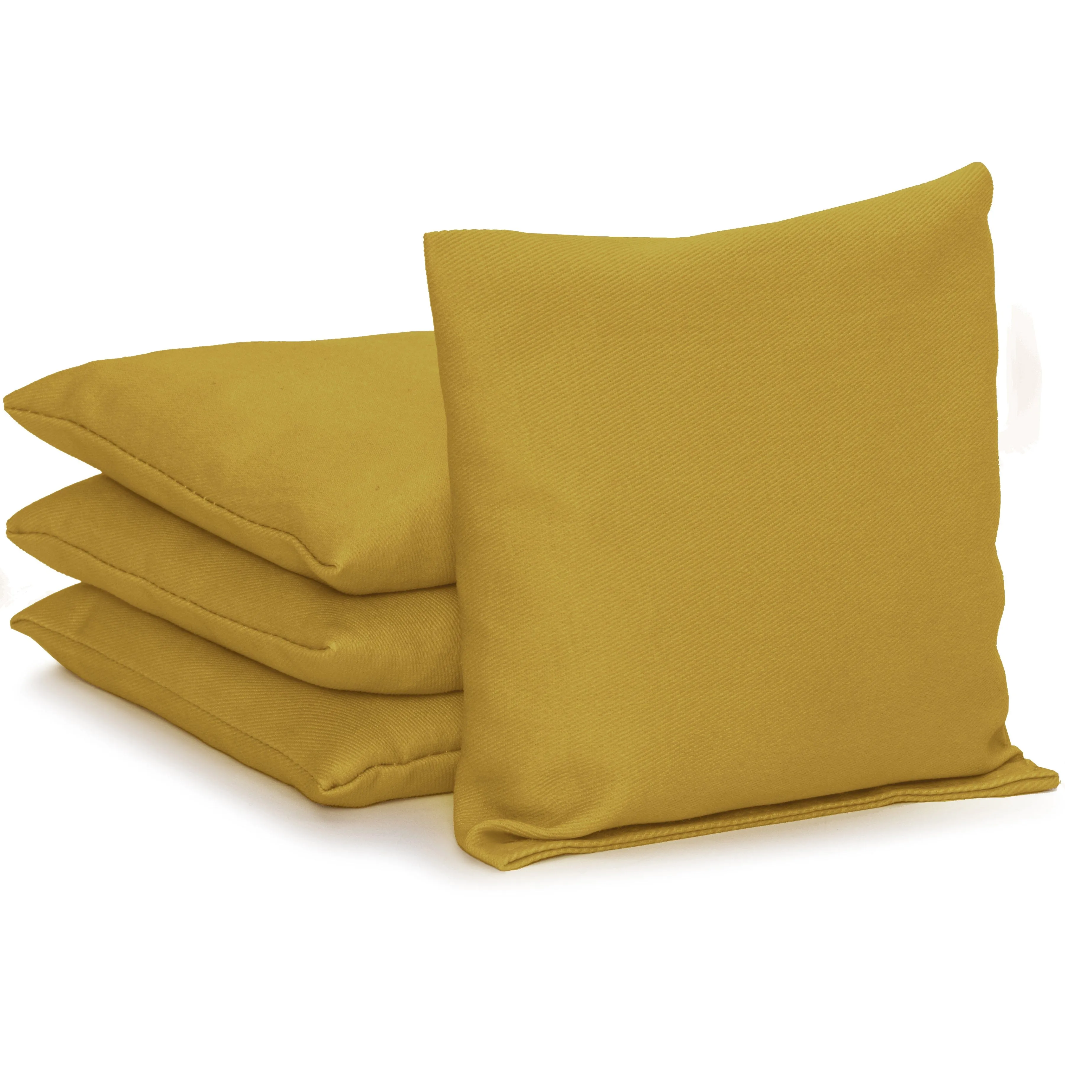 GoSports Cornhole Bean Bags Set of 4 - Regulation All Weather - Classic Gold