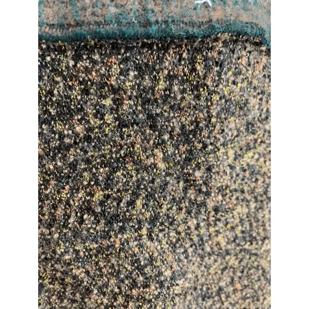 Green and brown wool pullover felted sweater jumper in recycled fabrics
