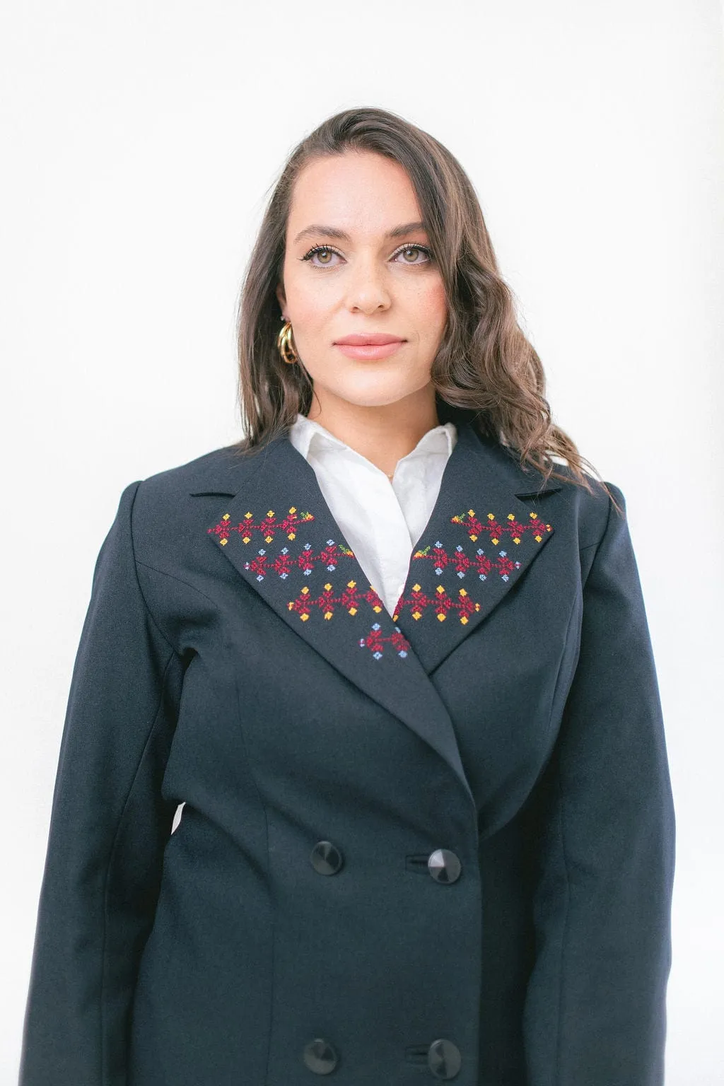 Hand Embroidered Over-sized Madani Suit Blazer