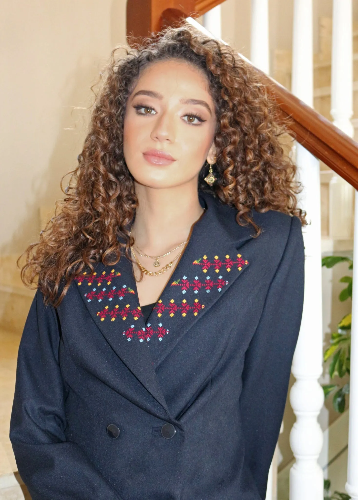 Hand Embroidered Over-sized Madani Suit Blazer