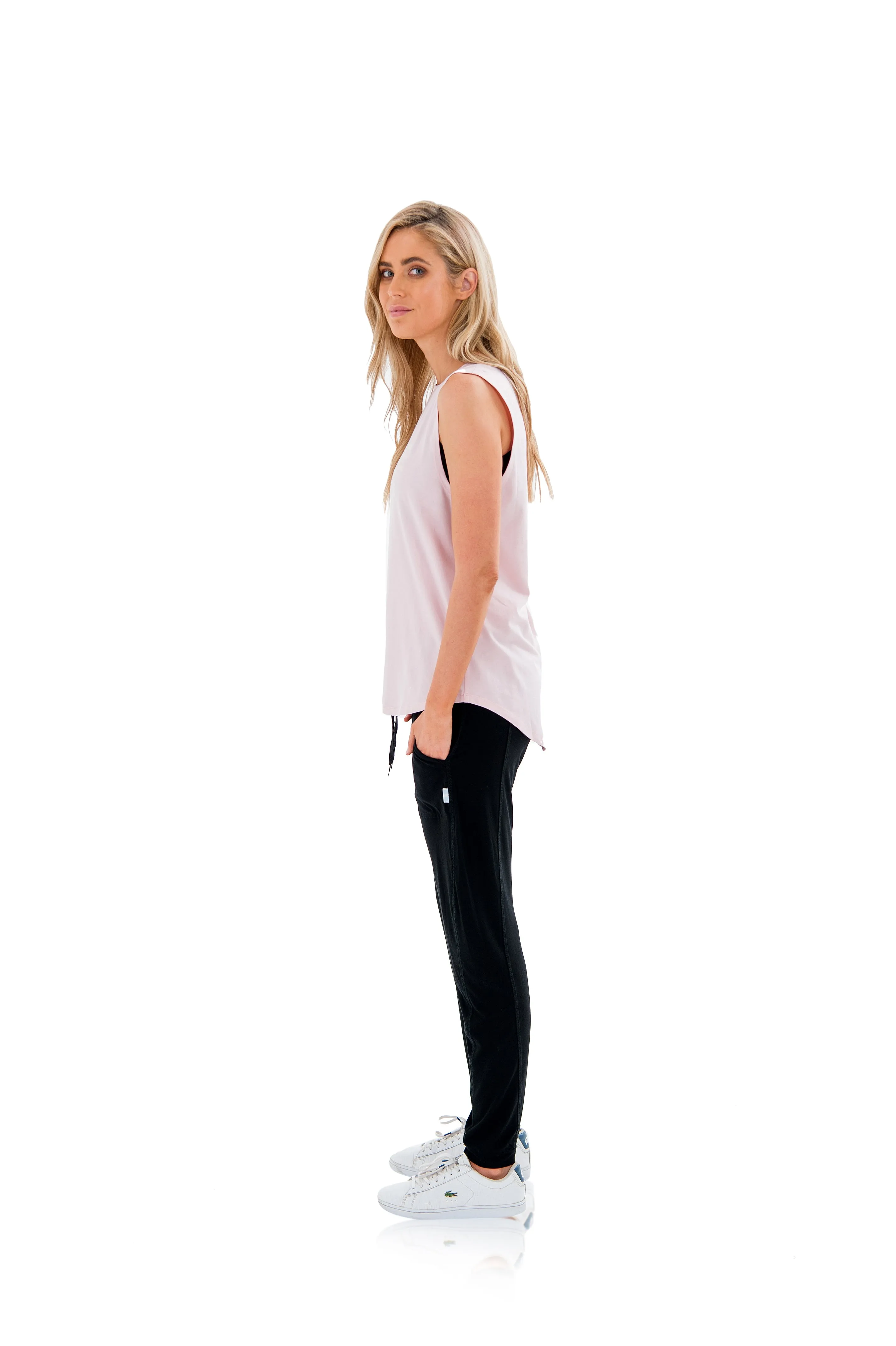 HARKNESS LUXE MUSCLE TEE - PINK