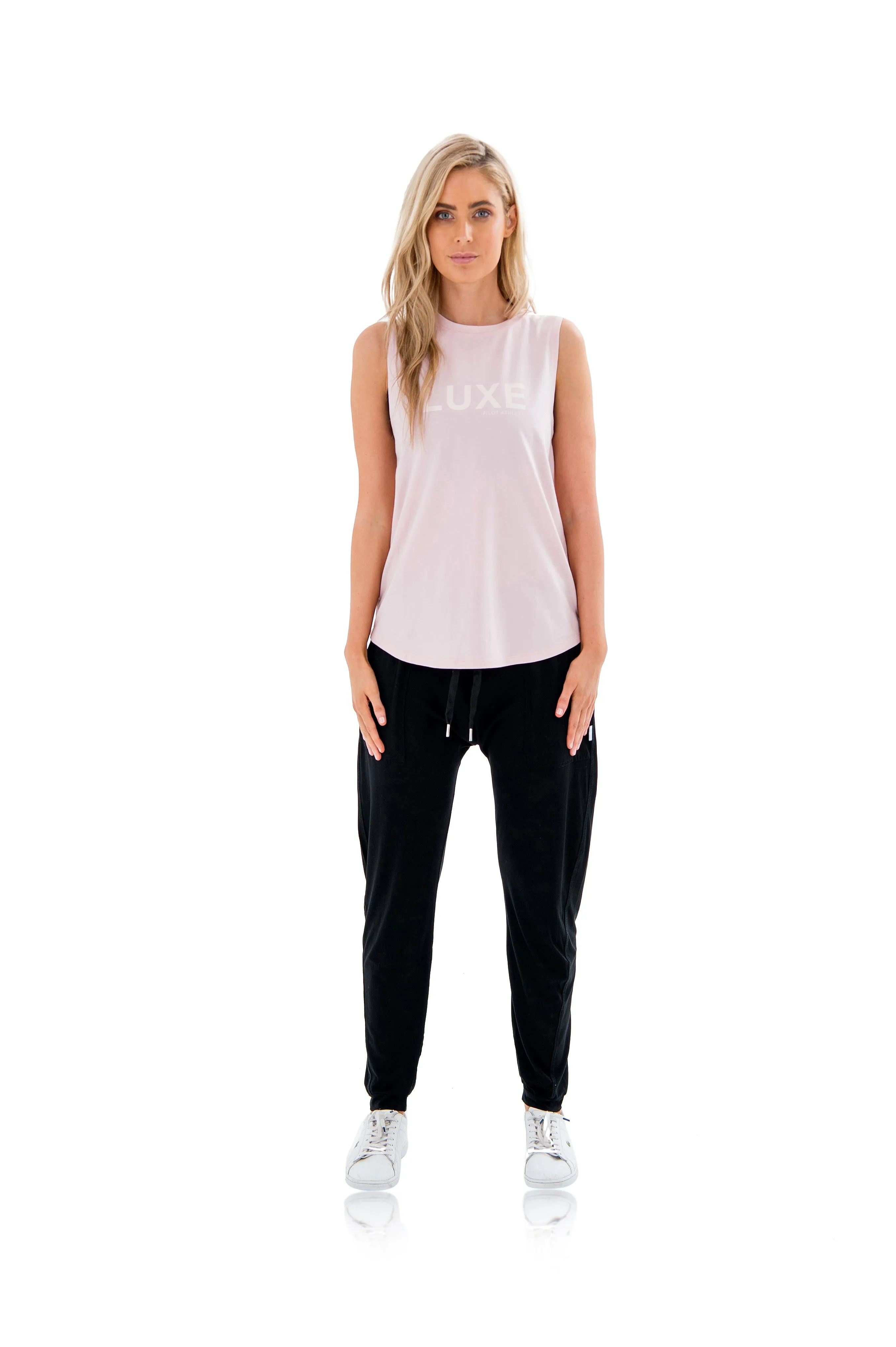 HARKNESS LUXE MUSCLE TEE - PINK