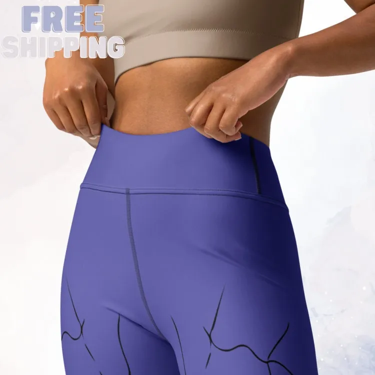 High Waist Giant Spider Halloween Yoga Leggings for the Gym