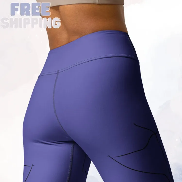 High Waist Giant Spider Halloween Yoga Leggings for the Gym