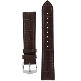 Hirsch PAUL Alligator Embossed Performance Watch Strap