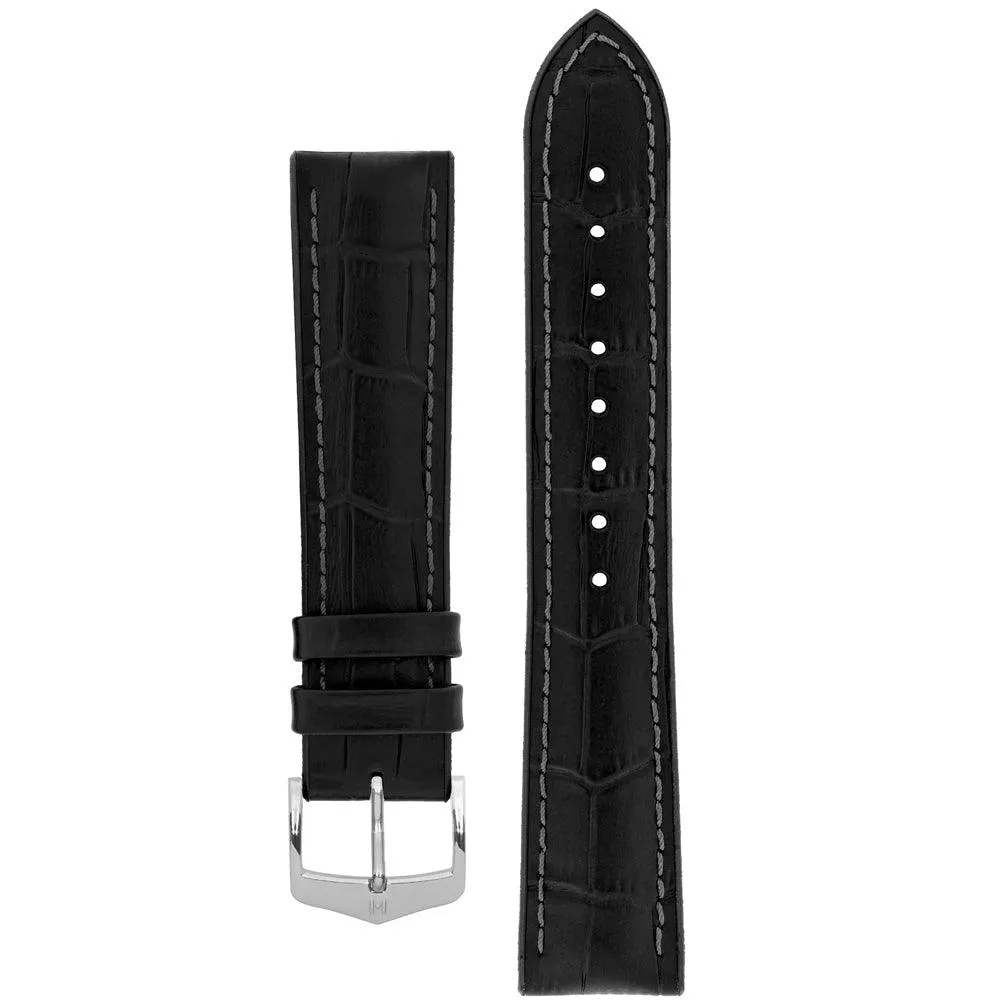 Hirsch PAUL Alligator Embossed Performance Watch Strap