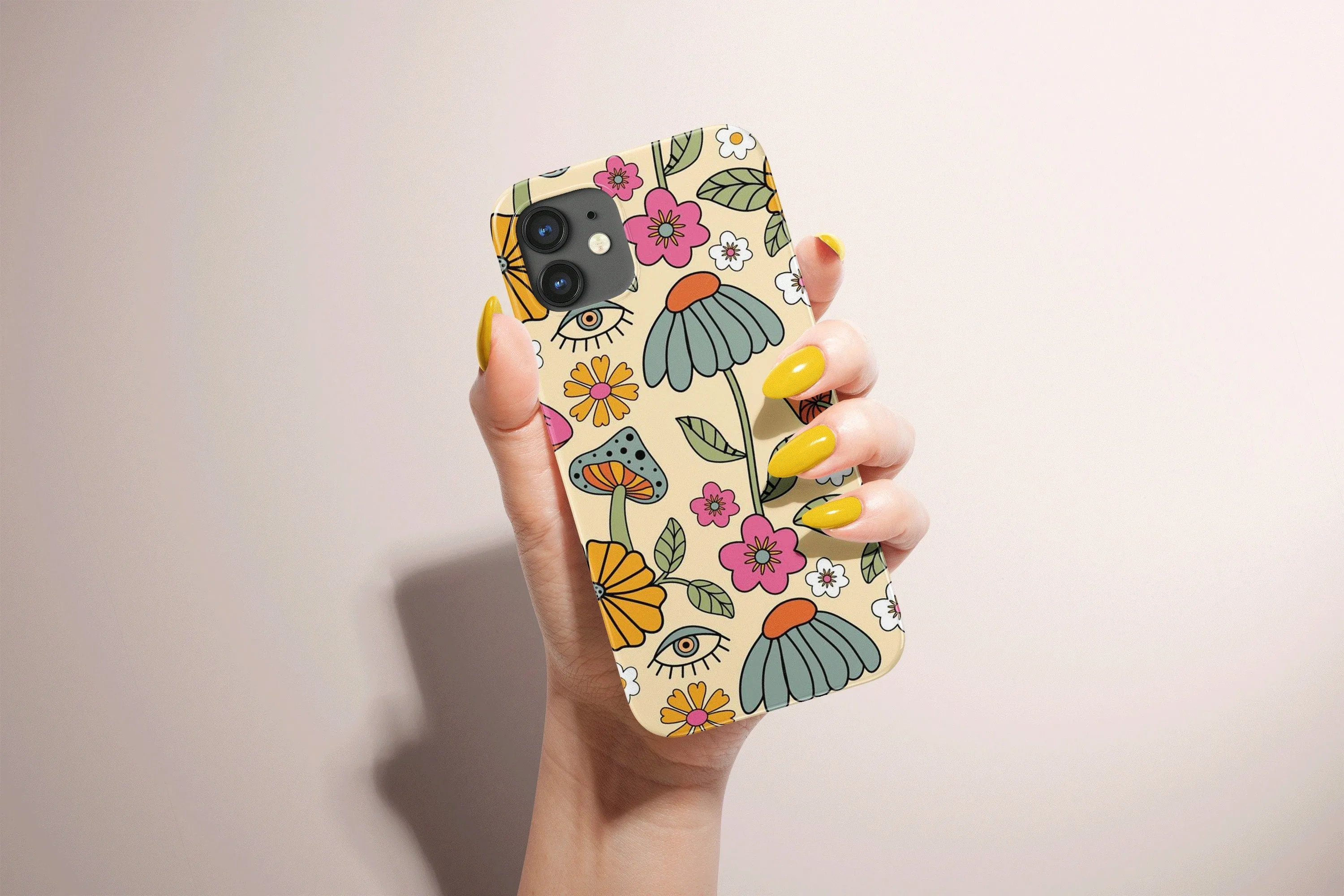 Indie Retro Flower Power 70s Phone Case Hippie Cover