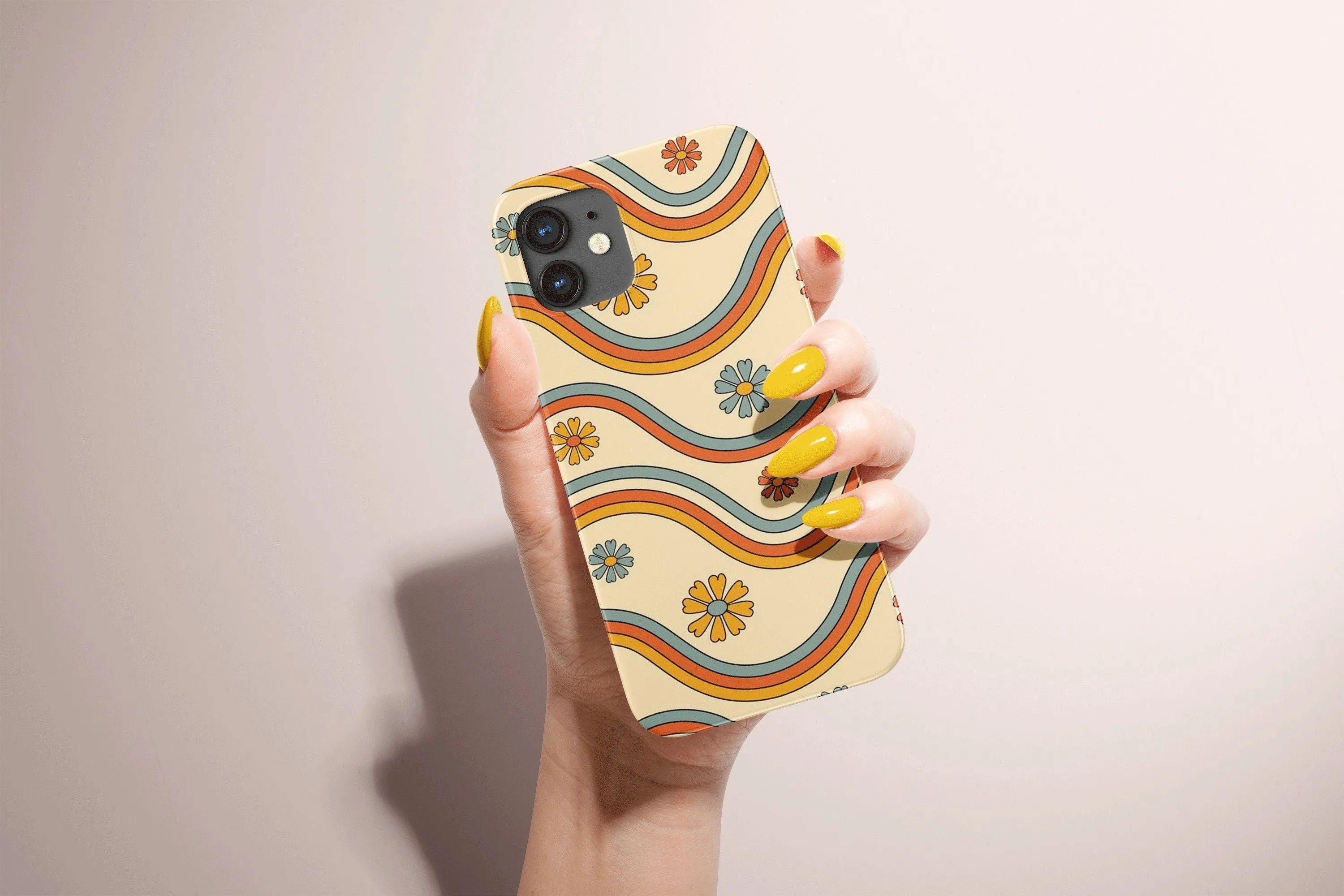Indie Retro Flower Power 70s Phone Case Hippie Cover