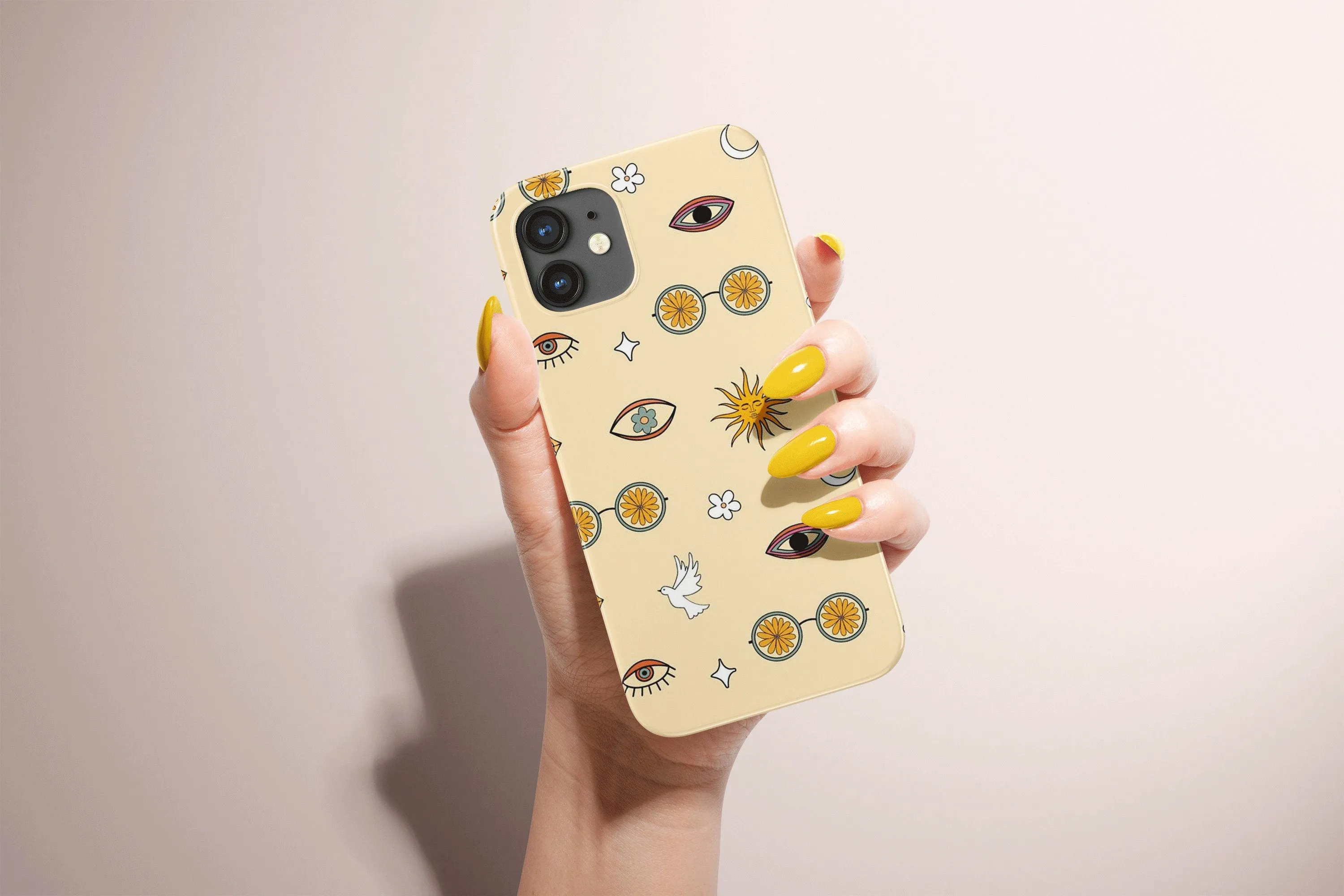Indie Retro Flower Power 70s Phone Case Hippie Cover
