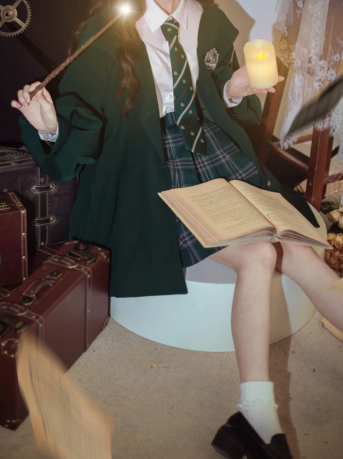 Jacket Cloak Retro Magic   College Brooch College
