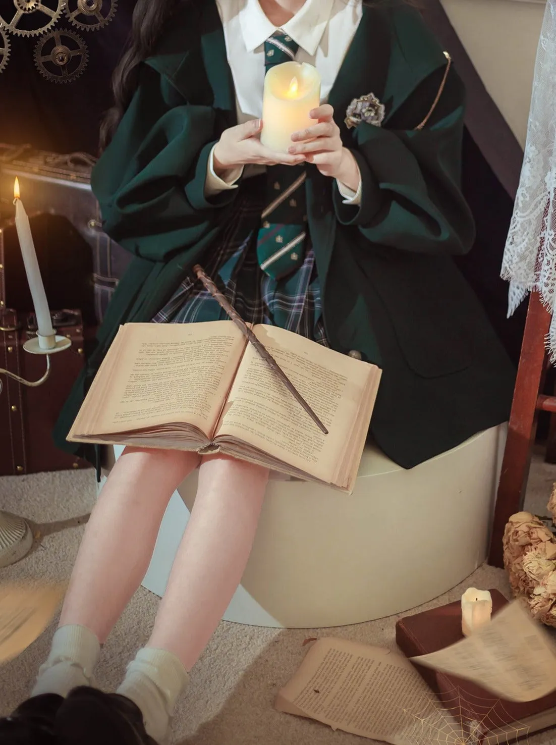 Jacket Cloak Retro Magic   College Brooch College