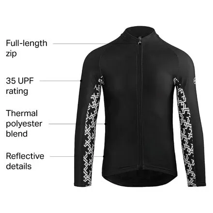 Jersey MILLE GT Spring Fall LS men's Assos, black