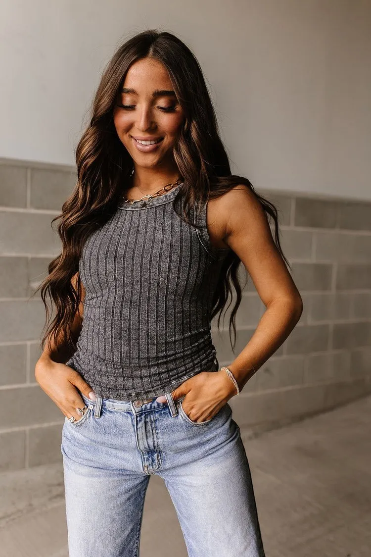 Josie Tank - Ash Black