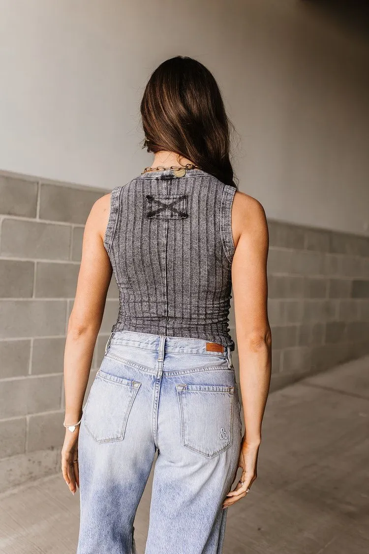 Josie Tank - Ash Black