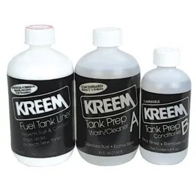 Kreem Gas/Petrol Tank Sealer Kit Includes Prep & Sealant