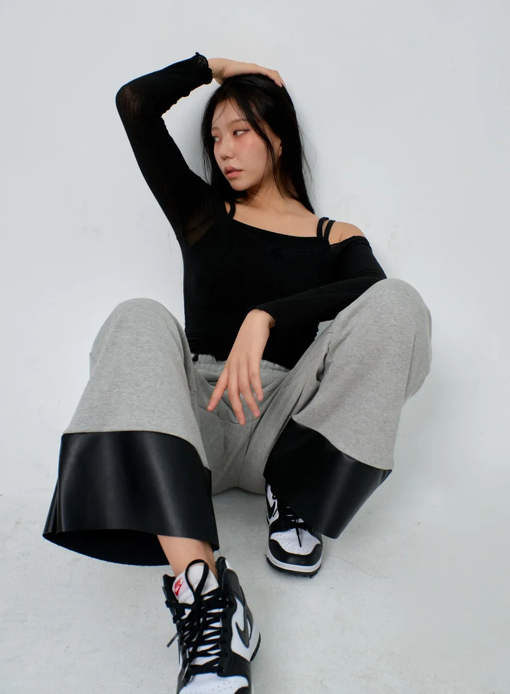 Layered Cropped Top Set IF301