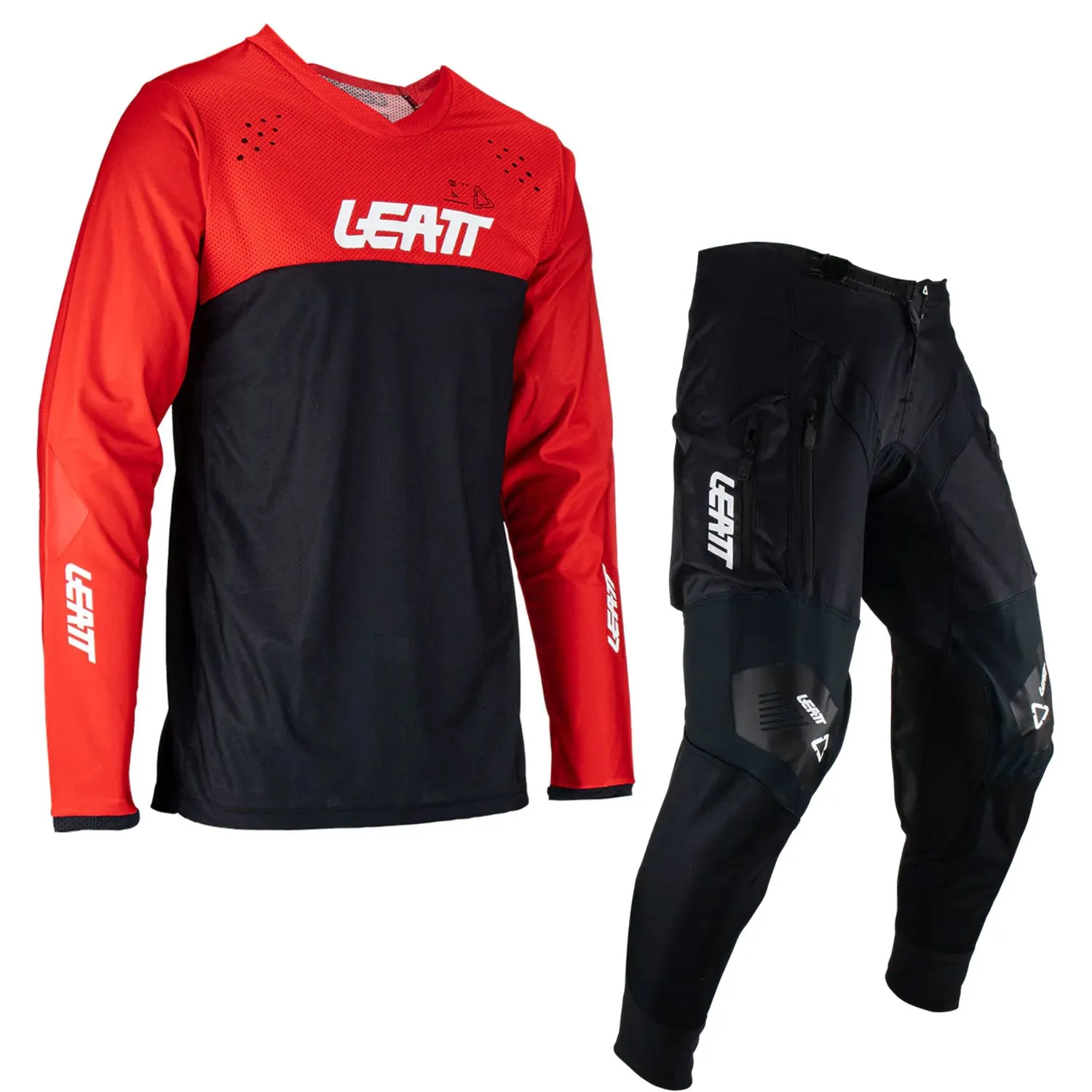 Leatt 4.5 Enduro Kit Combo Black Red
