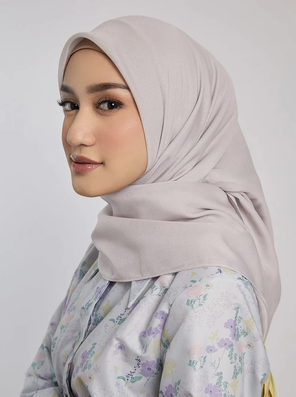 LIGHT VOILE SCARF PLAIN WHEAT
