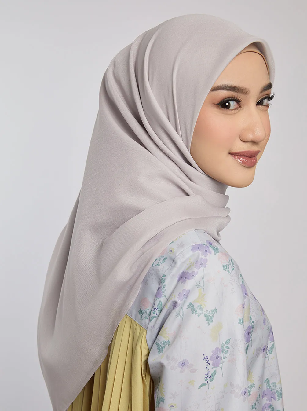 LIGHT VOILE SCARF PLAIN WHEAT