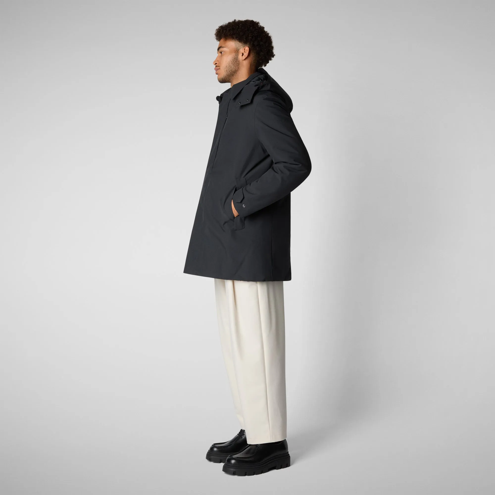 Man's coat Nestor in blue black