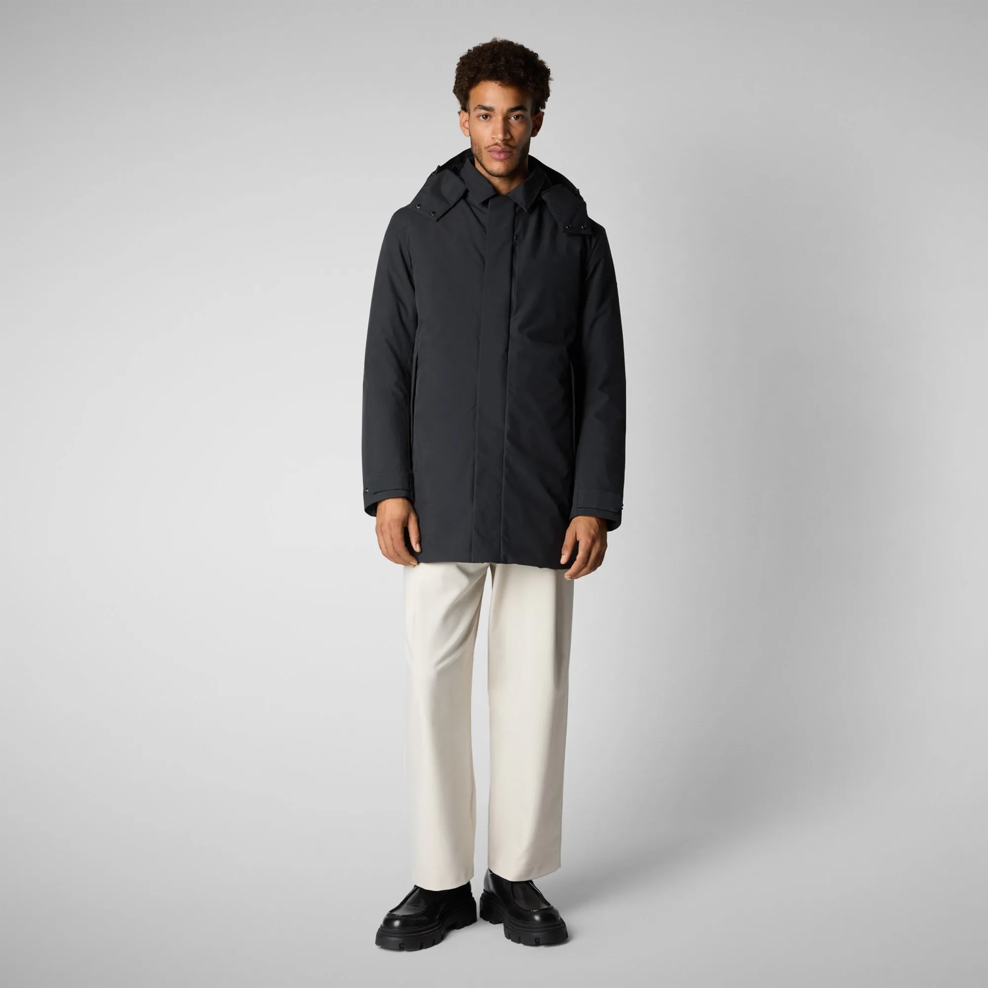 Man's coat Nestor in blue black