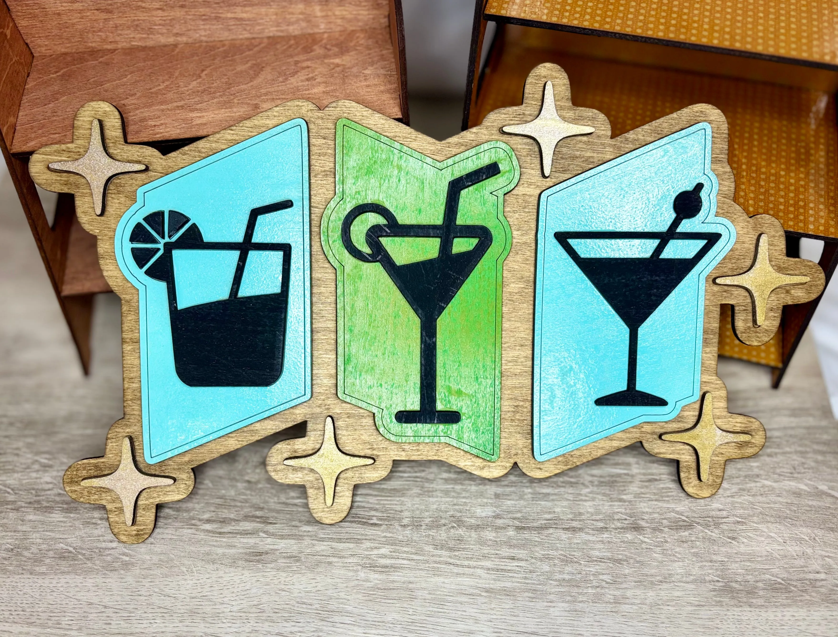 Mid Century Cocktails - Wall Decor